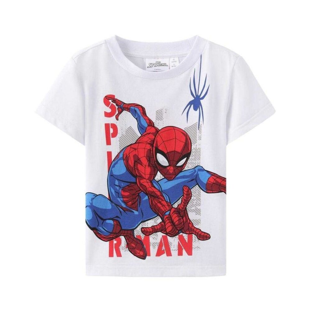 Spider-Man Childrens/Kids Cotton T-Shirt / White